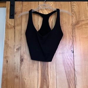 PINK Victoria's Secret Black Sports Bra with Branded Band